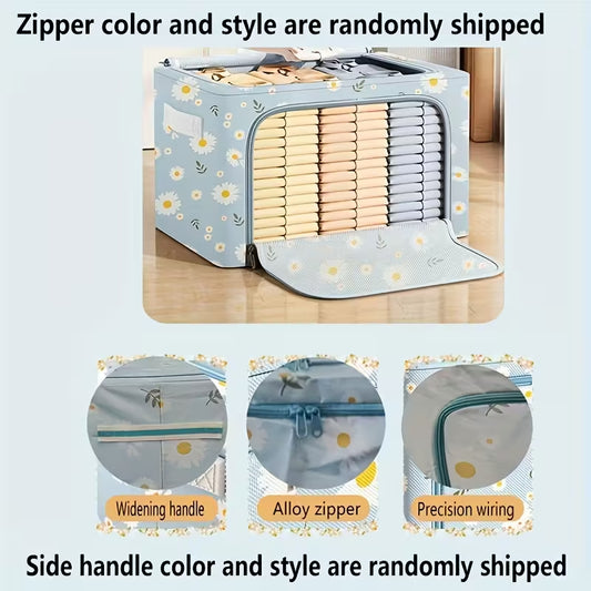 Folding Storage Boxes with Clear View Window