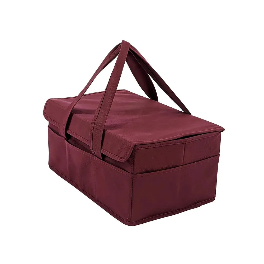 Baby Diaper Storage Caddy Organizer with Lid