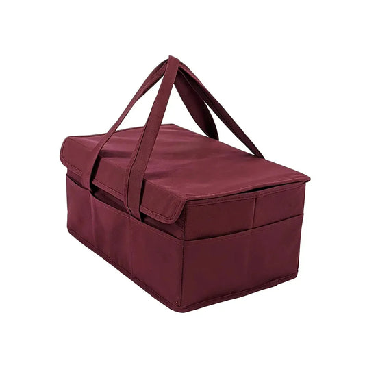 Baby Diaper Storage Caddy Organizer with Lid