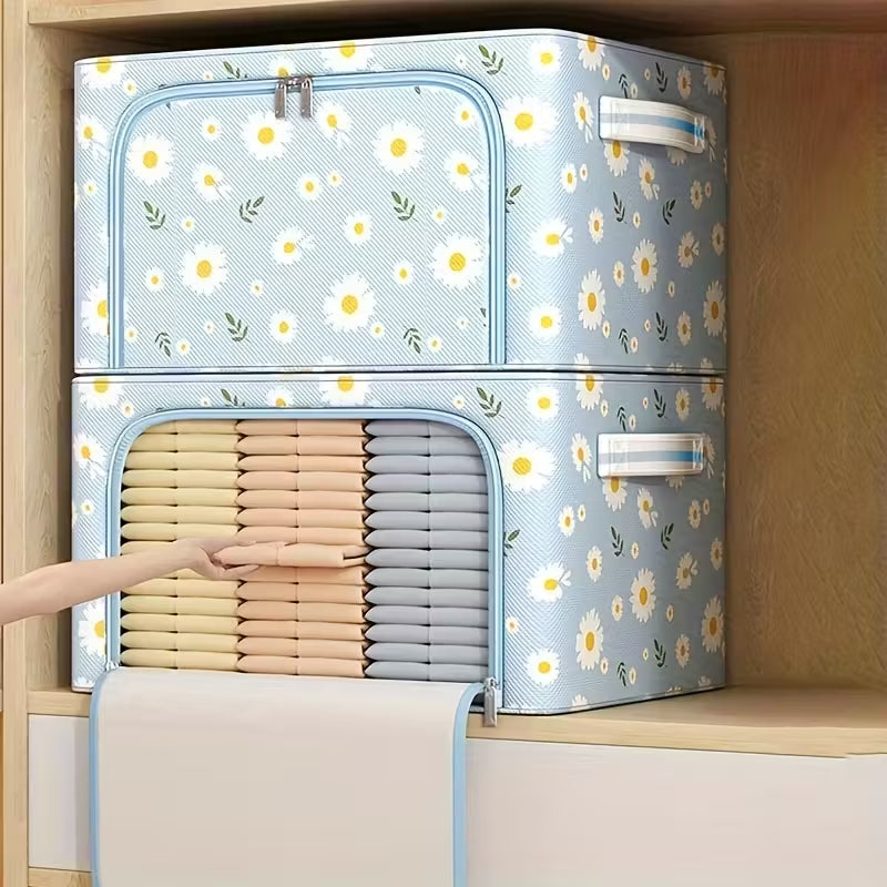 Folding Storage Boxes with Clear View Window