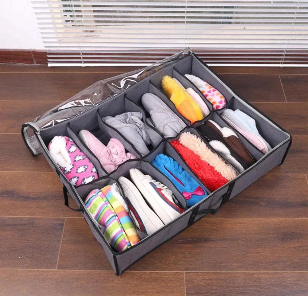 Dust-Proof 12-Grid Shoe Storage Bag