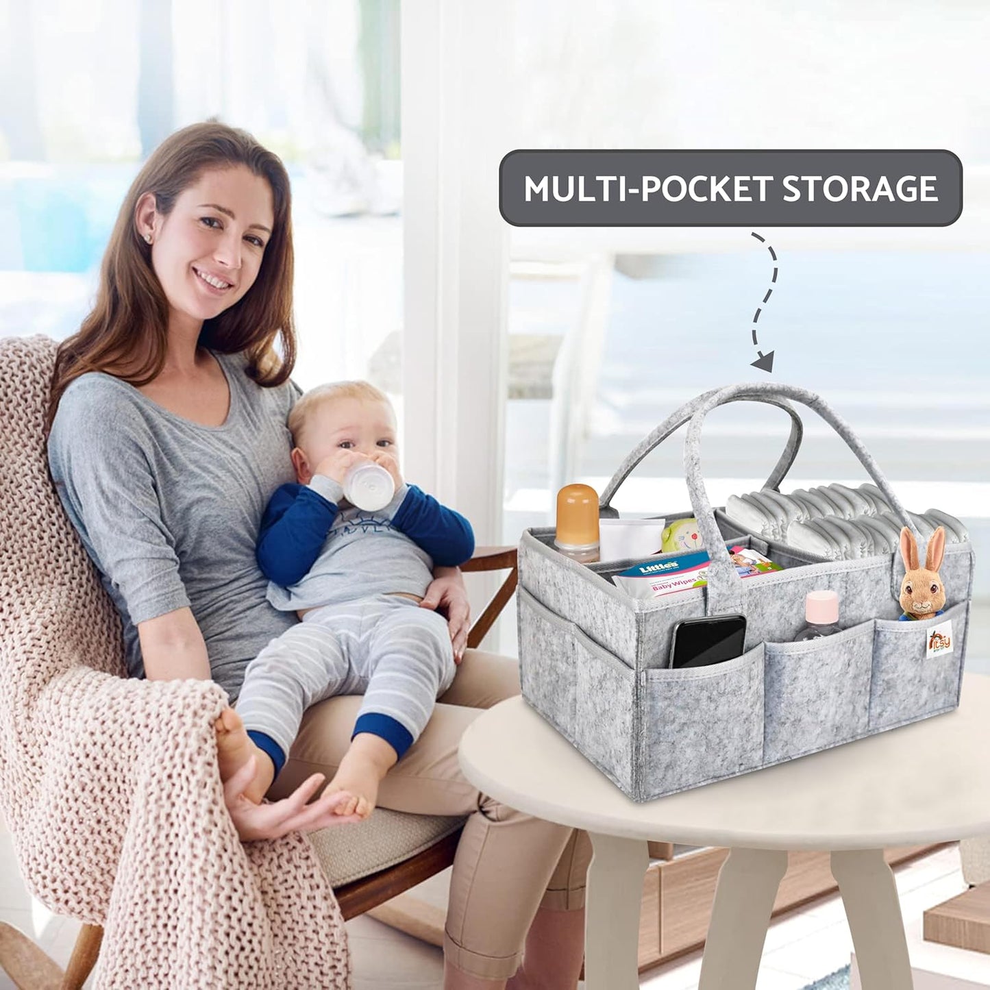 Baby Diaper Caddy Organizer