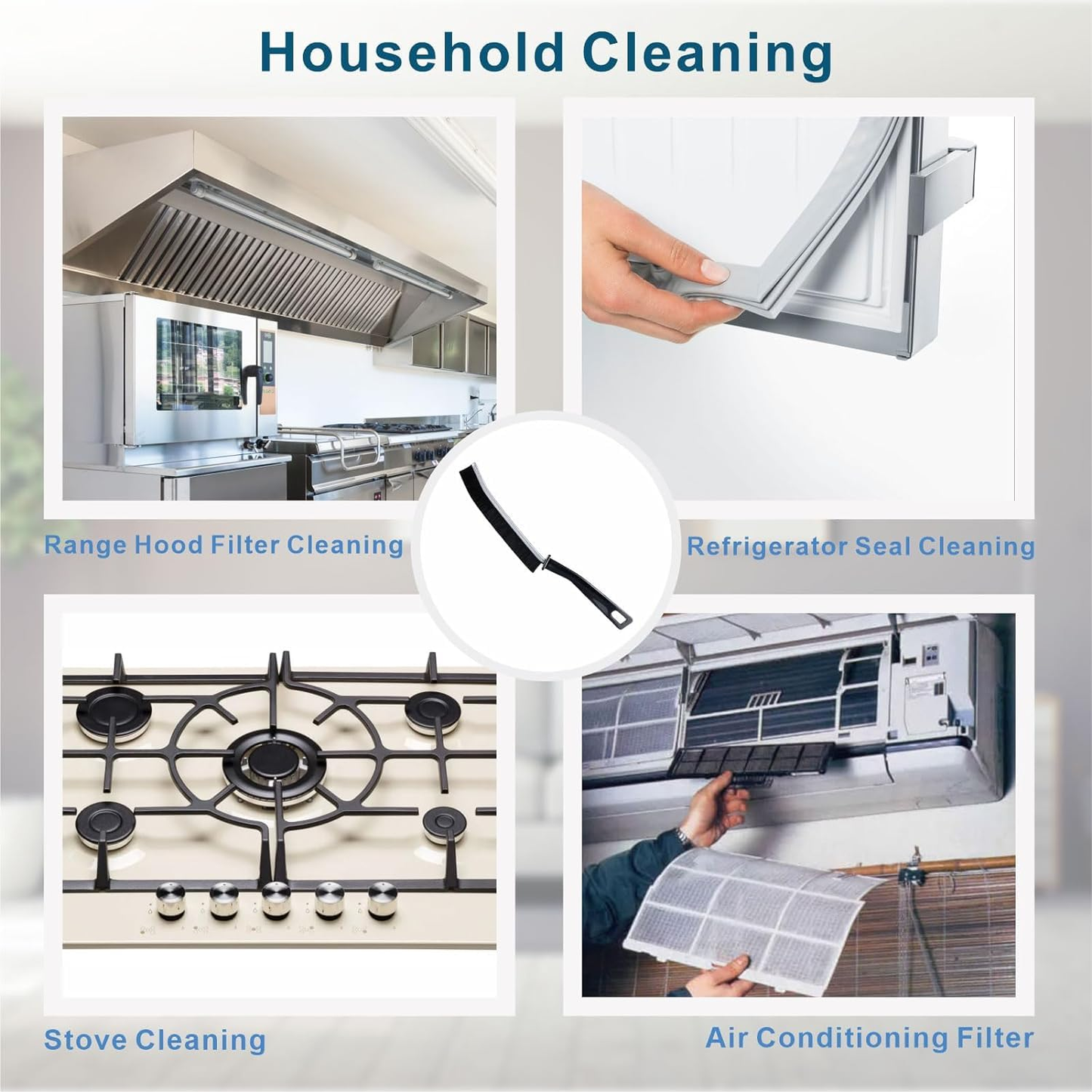 Multi-Function Gap Cleaning Brush - High Density Bristles (Set of 2)