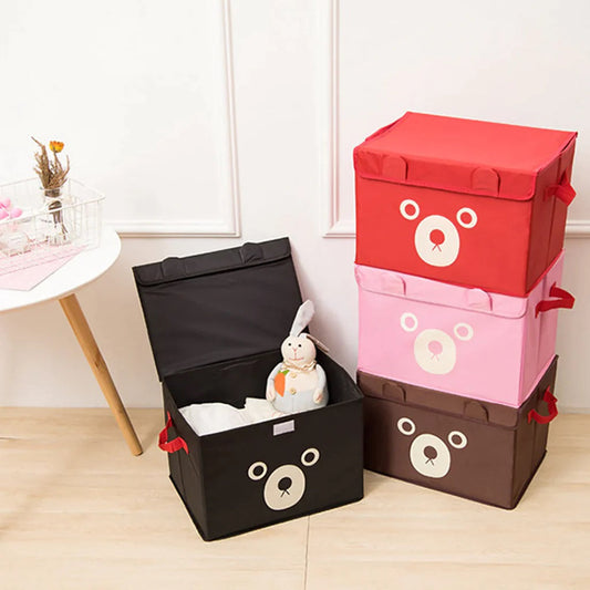 Cartoon Bear Foldable Storage Box Regular