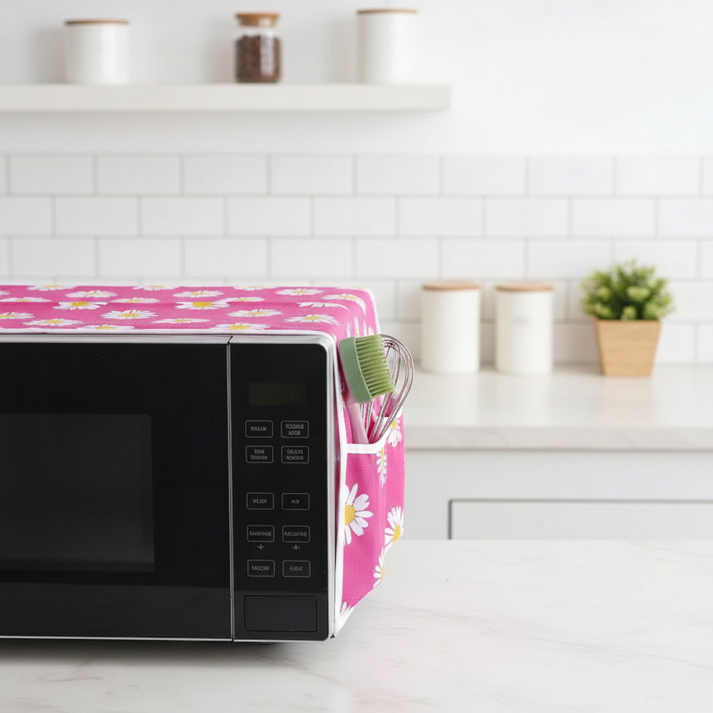Microwave Cover with Pockets
